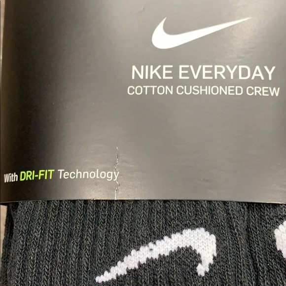 NIKE EVERYDAY COTTON CUSHIONED CREW SOCKS - Picture 12 of 16